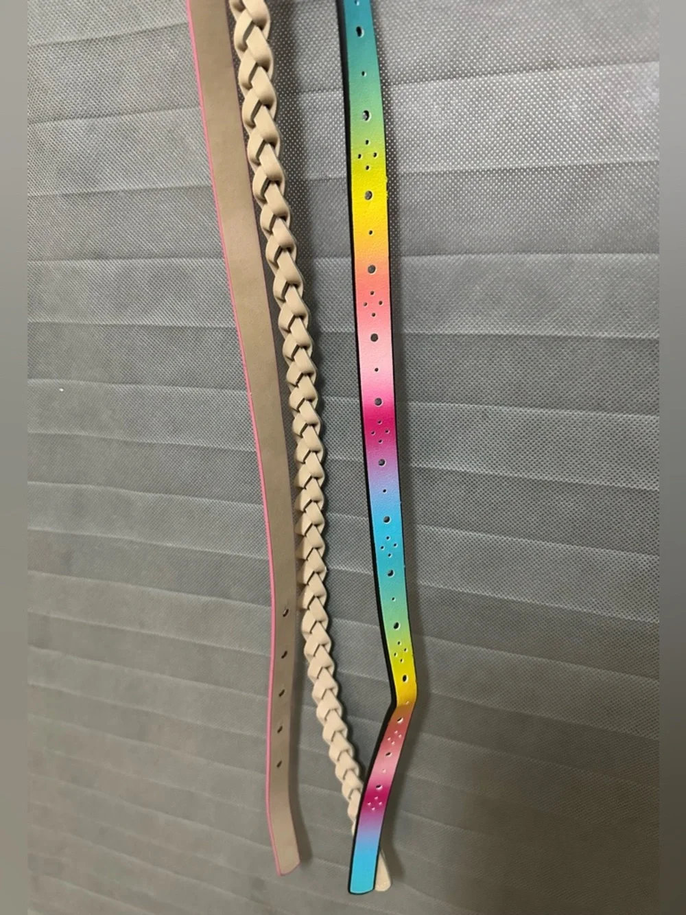 TARGET Girls 3pk Rainbow Belts - Cat & Jack : Adjustable skinny Belts size lg